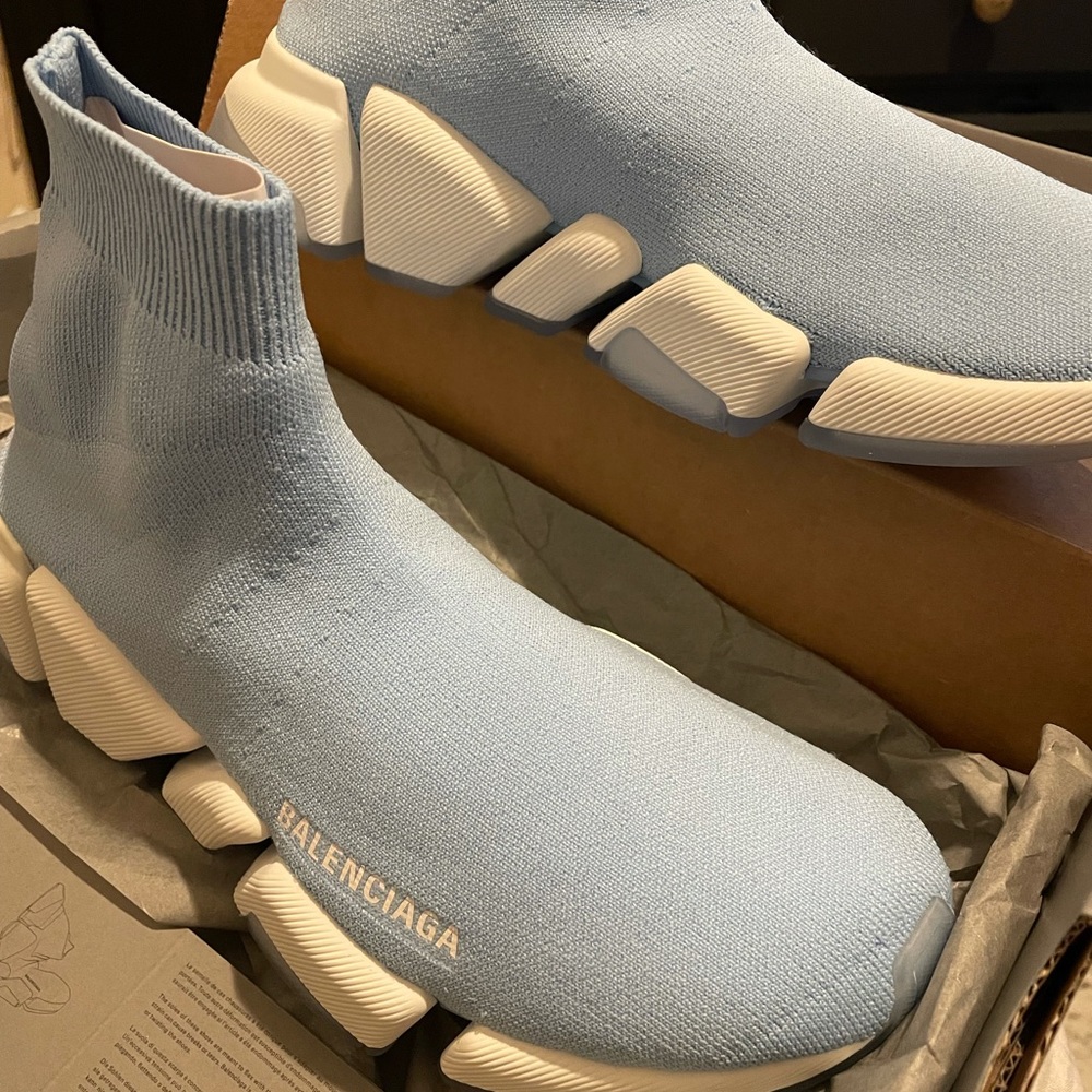 Balenciaga SPEED 2.0 CLEAR SOLE RECYCLED KNIT SNEAKER